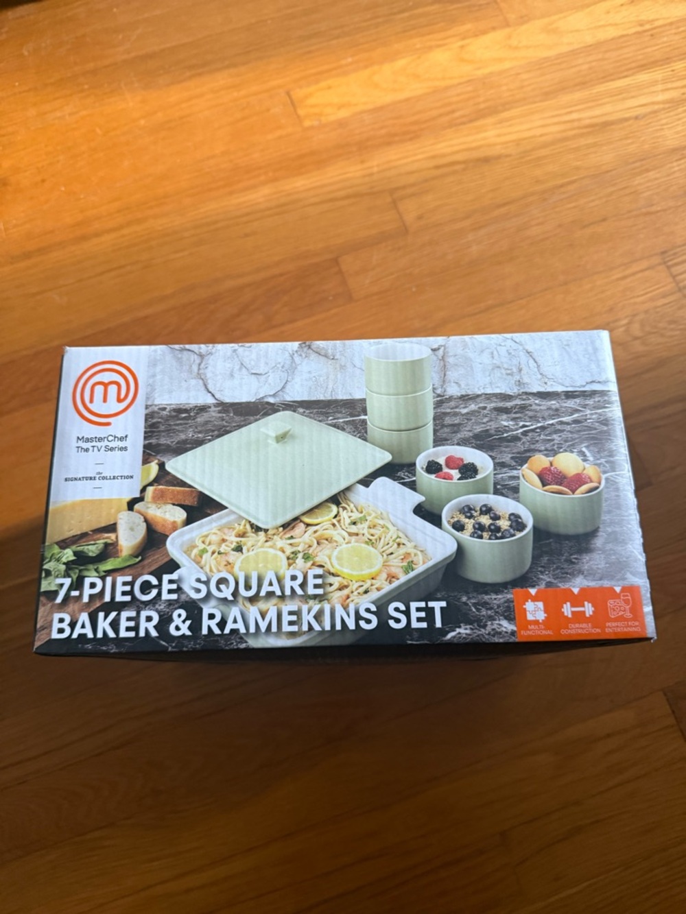 MasterChef TV Series Signature Collection 7-Piece Square Baker and Ramekins Set